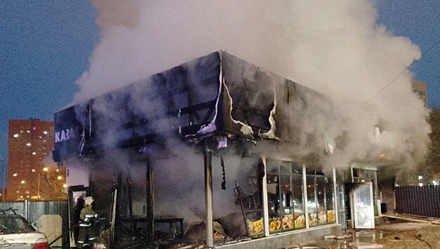 В Уфе при пожаре в кафе пострадали пять человек