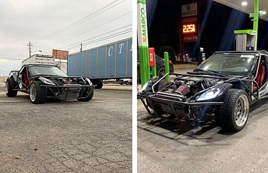 Разбитый Chevrolet Corvette превратили в безумный багги