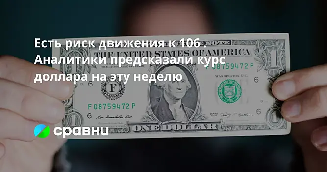 Есть риск движения к 106 . Аналитики предсказали курс доллара на эту неделю