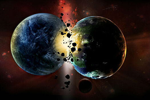 Как происходит столкновение двух планет: ученые показали модель