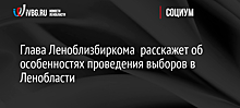 Глава Леноблизбиркома  расскажет об особенностях проведения выборов в Ленобласти