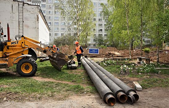 Больше 10 километров труб поменяли в Костроме: подрядчика просят не отставать от графика