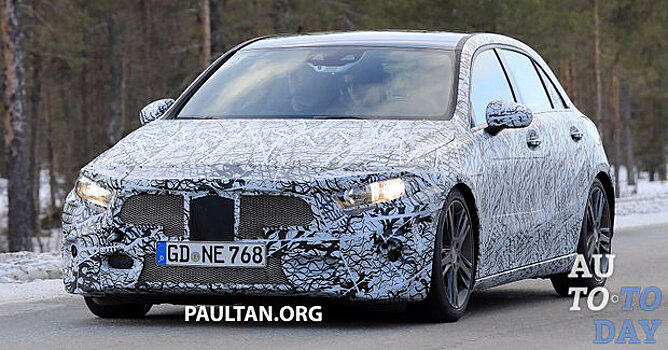 Mercedes-Benz A-Class следующего поколения показался перед фотокамерами