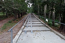 Завершился ремонт лестницы от улицы Бринского до улицы Верхне-Печерской