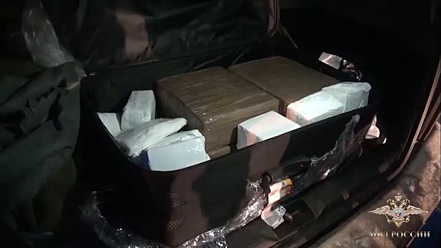 Чемодан гашиша обнаружили полицейские в багажнике автомобиля