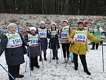 Сборная команда приняла участие в соревнованиях по скандинавской ходьбе