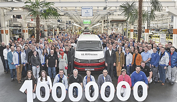 10-миллионный Volkswagen Caravelle сошёл с конвейера завода в Ганновере