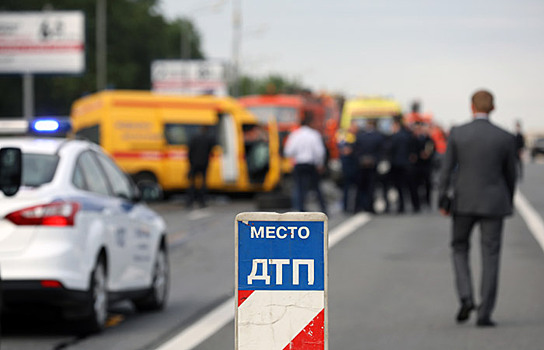 На московской "дороге смерти" произошло массовое ДТП