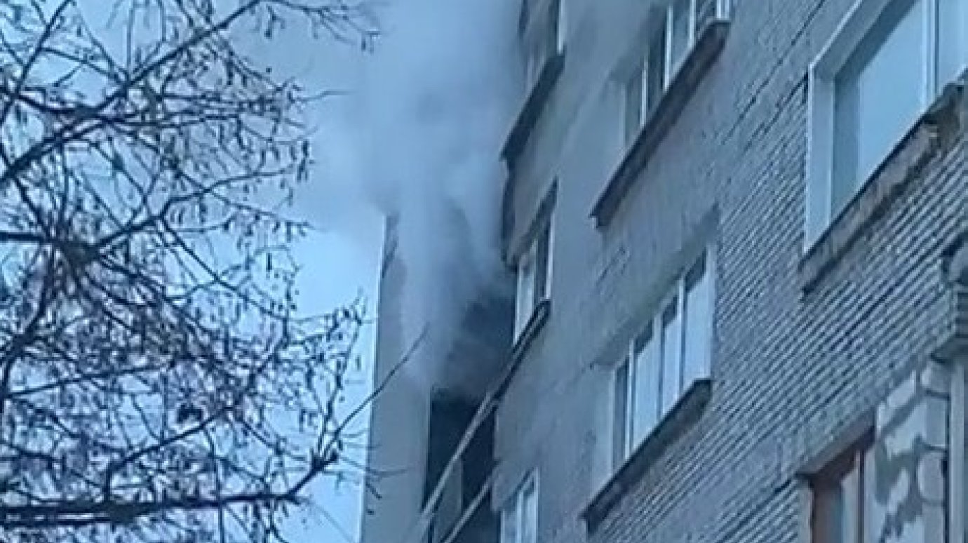 В Пензе загорелось общежитие на улице Медицинской
