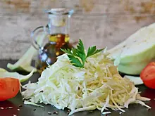 Греческое блюдо из капусты и риса