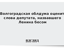 Волгоградская облдума оценит слова депутата, назвавшего Ленина бесом