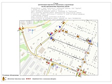 Дмитрий Денисов опубликовал схему объезда Синих мостов