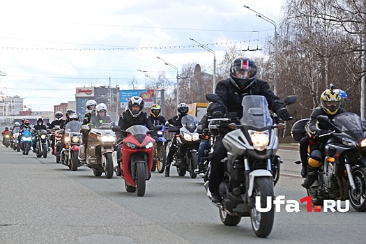 Сотни байкеров Уфы открыли сезон под рев моторов