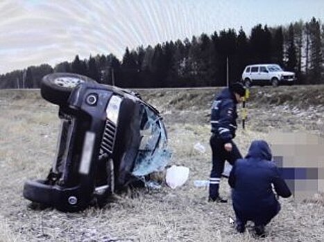 В Башкирии Mitsubishi Pajero вылетело в кювет, погибли ребенок и водитель