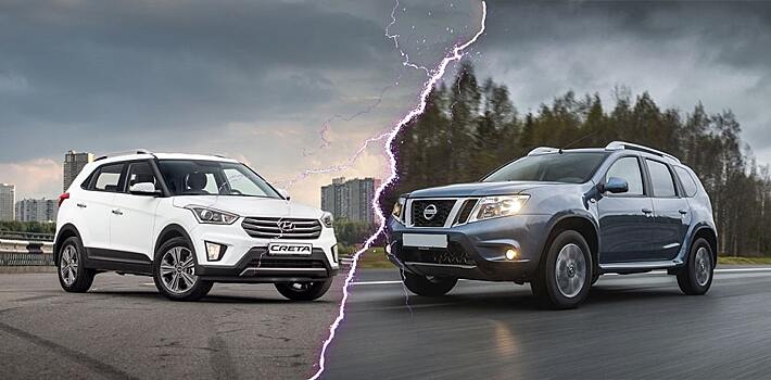 Бюджетники-паркетники: сравниваем Hyundai Creta и Nissan Terrano III