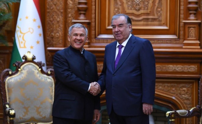 Рустам Минниханов встретился с президентом Таджикистана Эмомали Рахмоном