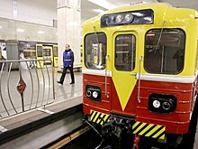 Выставка ретро-вагонов на станции метро "Партизанская". Фотогалерея