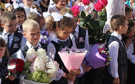 В Рязани встретили 1 сентября в школе №76 имени Чумаковой