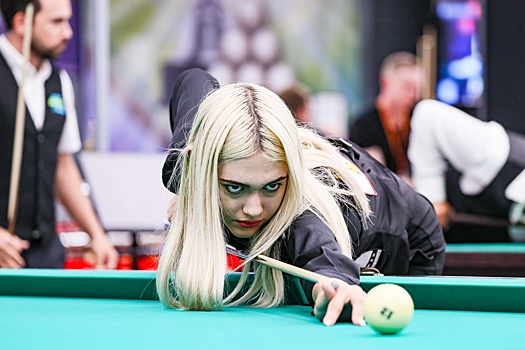 Впервые на турнире по бильярду "Кубок Кремля" состоялись отдельные женские соревнования по пулу-10