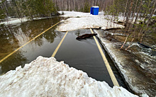 Лыжную трассу в ЯНАО размыло водой