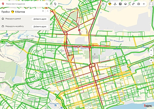 В Ростове образовалась 4-километровая пробка