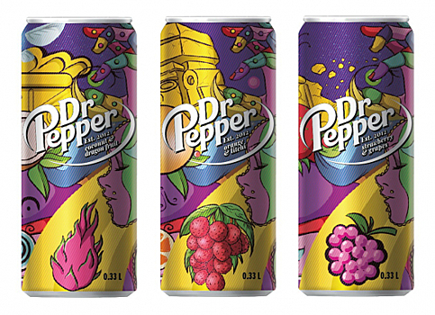 Iconicolor разработал новый дизайн для российского Dr.Pepper