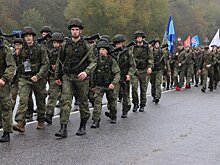 Волоколамский округ с гордостью встретил участников военно-патриотической акции «Марш кремлевских курсантов»