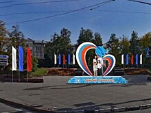 На площади Минина установили световую композицию «Сердце России»