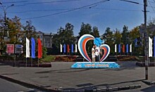 На площади Минина установили световую композицию «Сердце России»