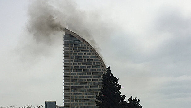 Второй за день пожар вспыхнул в Trump Tower в Баку