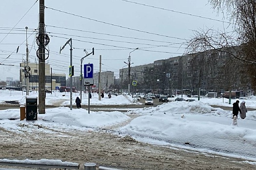 В Пензе борются с последствиями снегопада