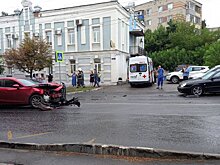 На улице Куйбышева в Пензе образовался затор из-за ДТП