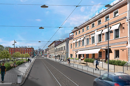 Первая очередь благоустройства улицы Алексеевской в Нижнем Новгороде завершится к началу ноября