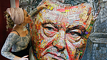Снаряды и шоколад: украинская художница показала «настоящее» лицо Порошенко