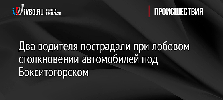Два водителя пострадали при лобовом столкновении автомобилей под Бокситогорском