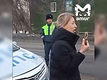 В Благовещенске на видео попало, как женщина устроила истерику из-за машины