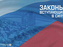 Законы, вступающие в силу с 18 августа