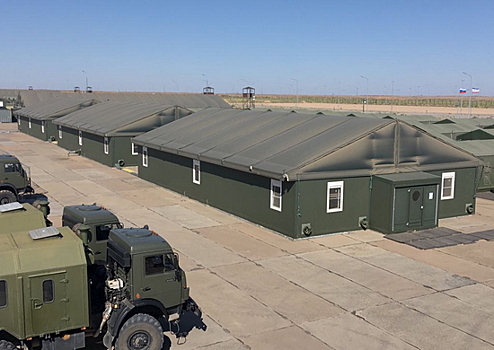 Военные коммунальщики подготовили 6 автономных лагерей для мобилизованных граждан на территории ЮВО