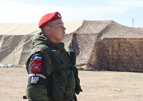 Подразделения военной полиции РФ обеспечивают правопорядок на учениях  в Казахстане