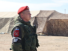 Подразделения военной полиции РФ обеспечивают правопорядок на учениях  в Казахстане