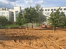 На Костромской улице продолжается благоустройство Парка Света