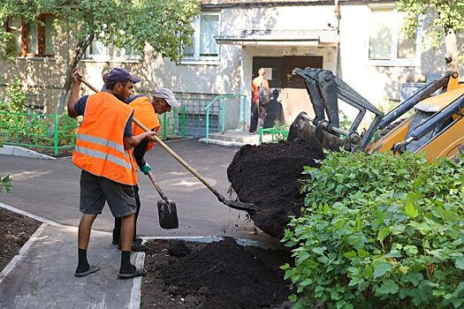 Благоустройство дворов в Дзержинске выполнено на 50%