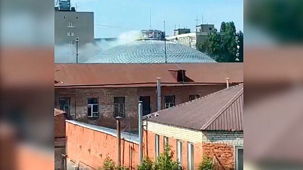 Опубликовано видео пожара в саратовском цирке