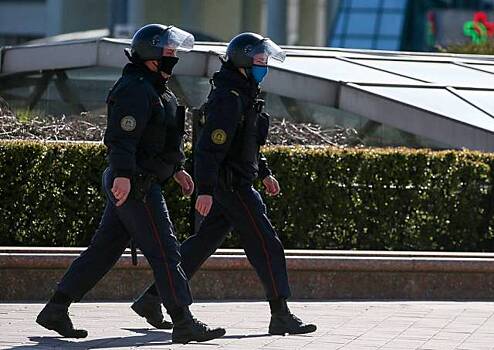 Белорусские протестующие замаскировались под лыжников