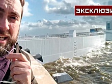 «Вырывает камеру из рук»: «Звезда» увидела Петербург с закрытой из-за шторма дамбы