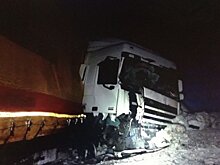 Под Саратовом столкнулись два грузовика и иномарка