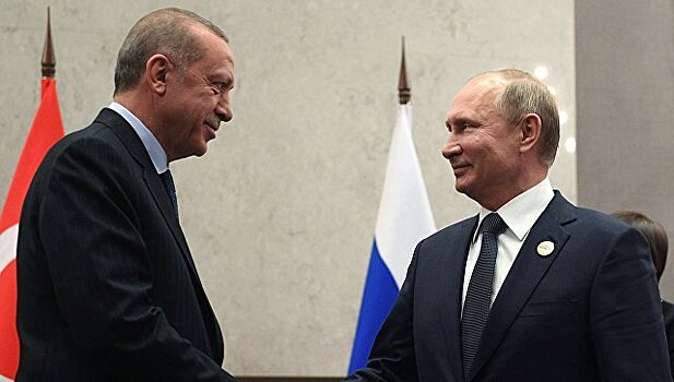 Путин встретился с Эрдоганом