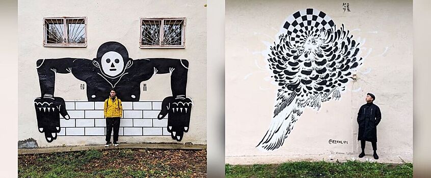 Два новых граффити появились на зданиях в Ижевске