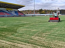 На стадионе «Первомайский» сажают мятлик и райграс