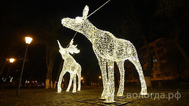 До середины февраля жители города смогут полюбоваться новогодним украшением Вологды